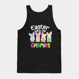 Easter with my Gnomies Bunny Easter Eggs Hunting Tank Top